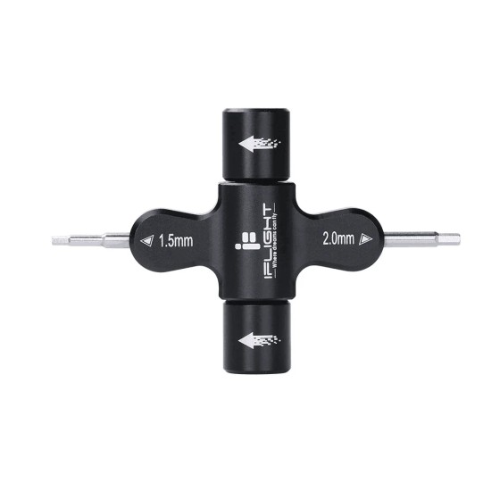 IFlight Quad M3 M5 Wrench 1.5mm/2mm Prop Screwdriver Ratchet Bearing Built in One Way Bearing Tool for RC Drone FPV Racing UAV